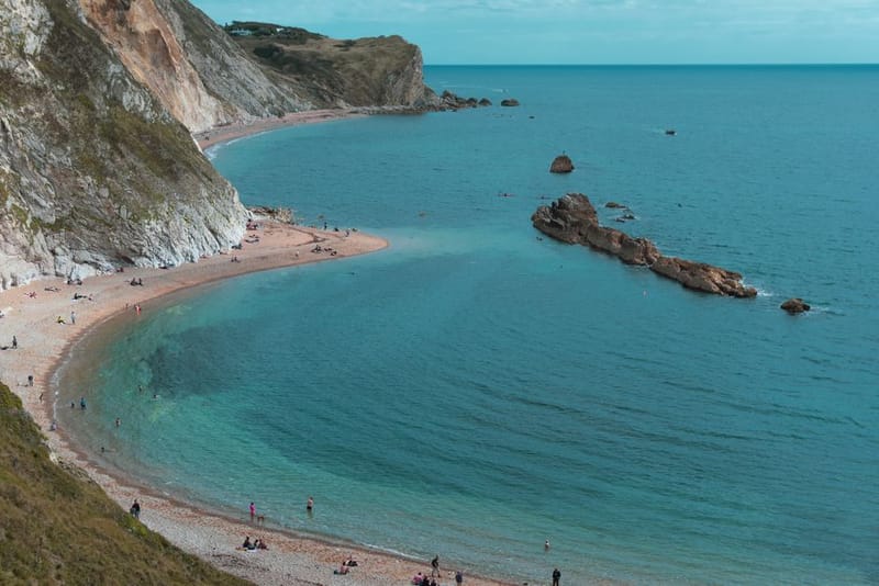 Eype beach, a quiet pebble cove on the Dorset coast