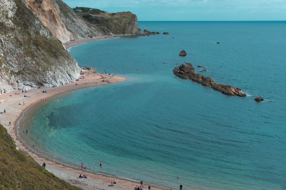 Eype beach, a quiet pebble cove on the Dorset coast